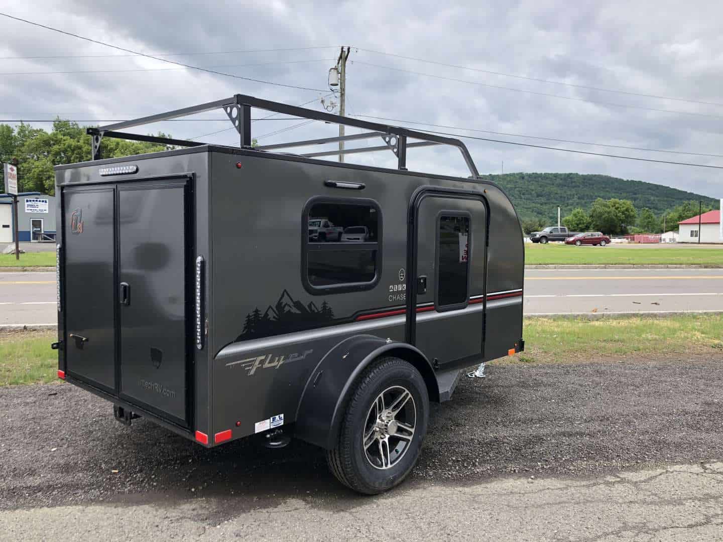 ultra light travel trailer toy hauler