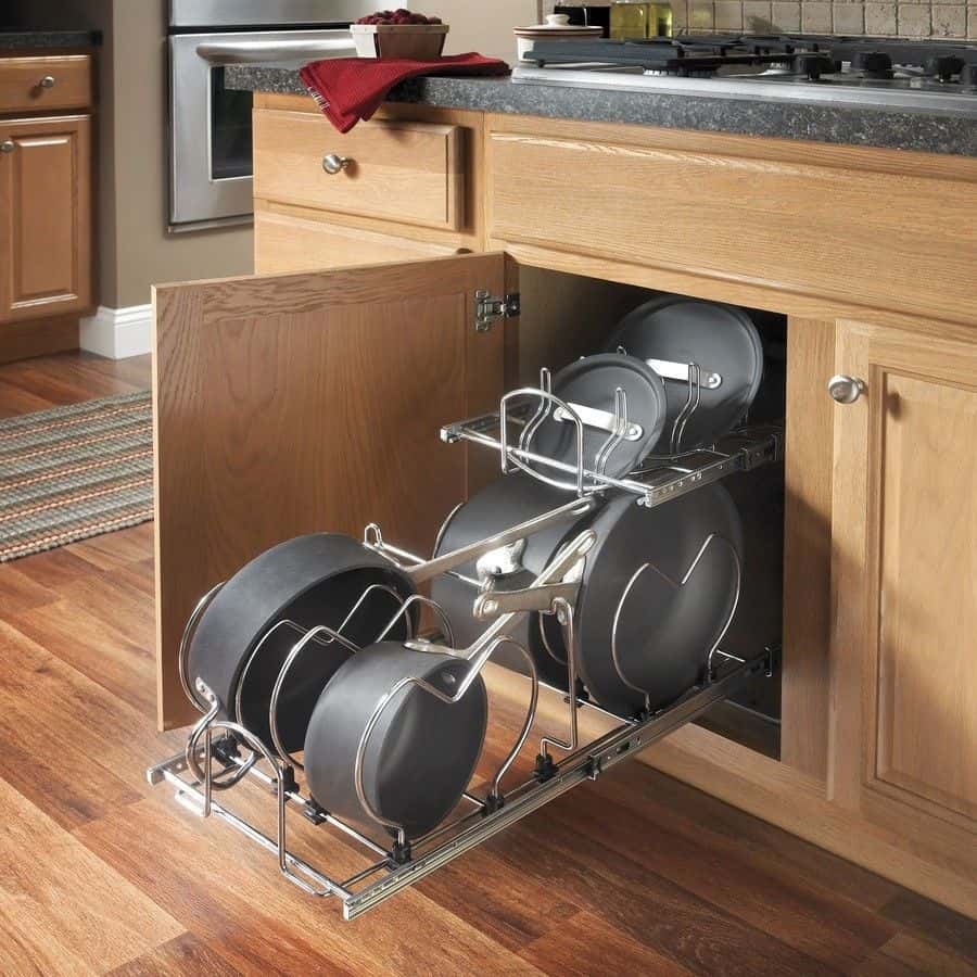 Pull-out cabinet organizers 