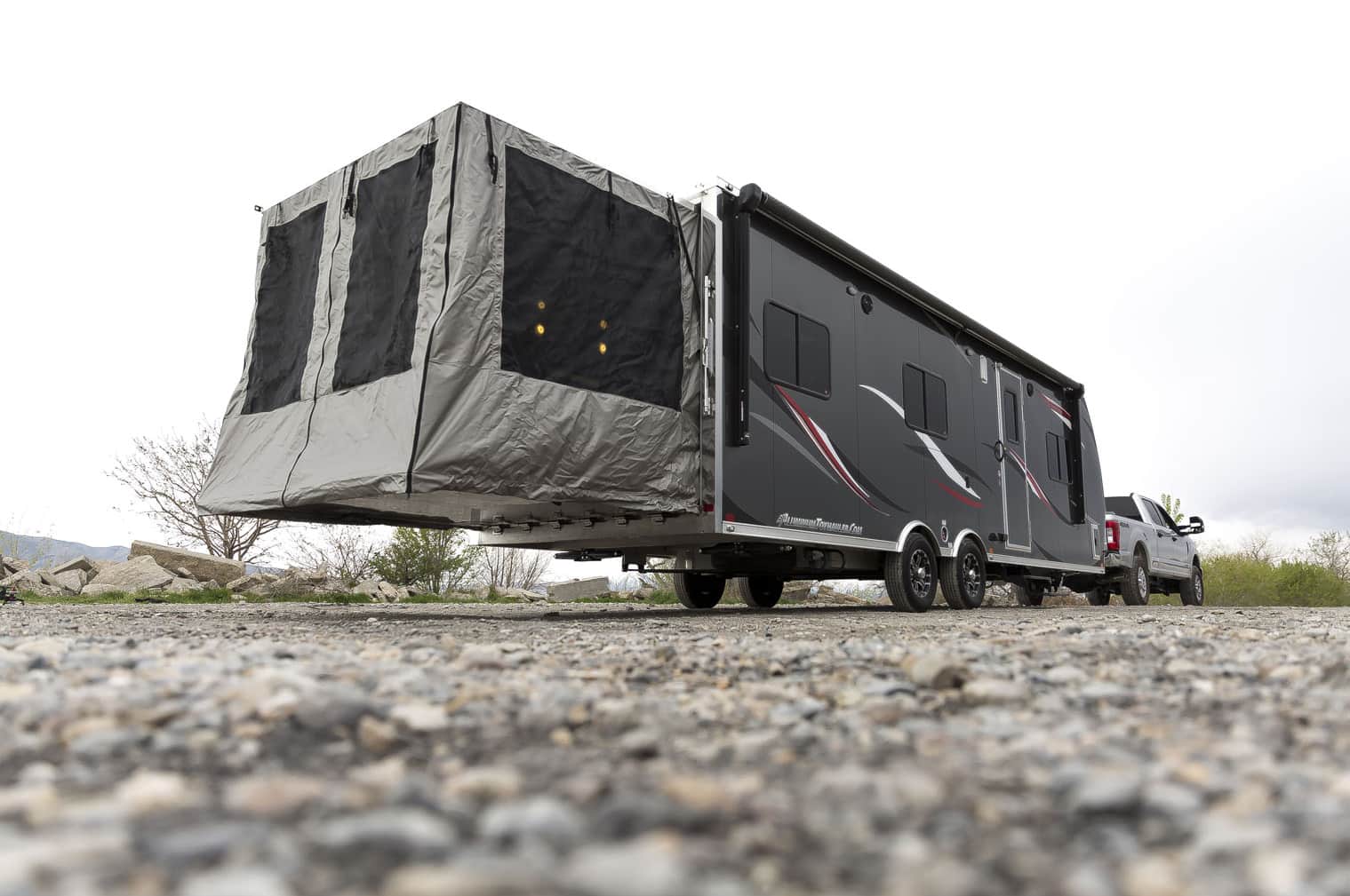 lightweight toy hauler travel trailer