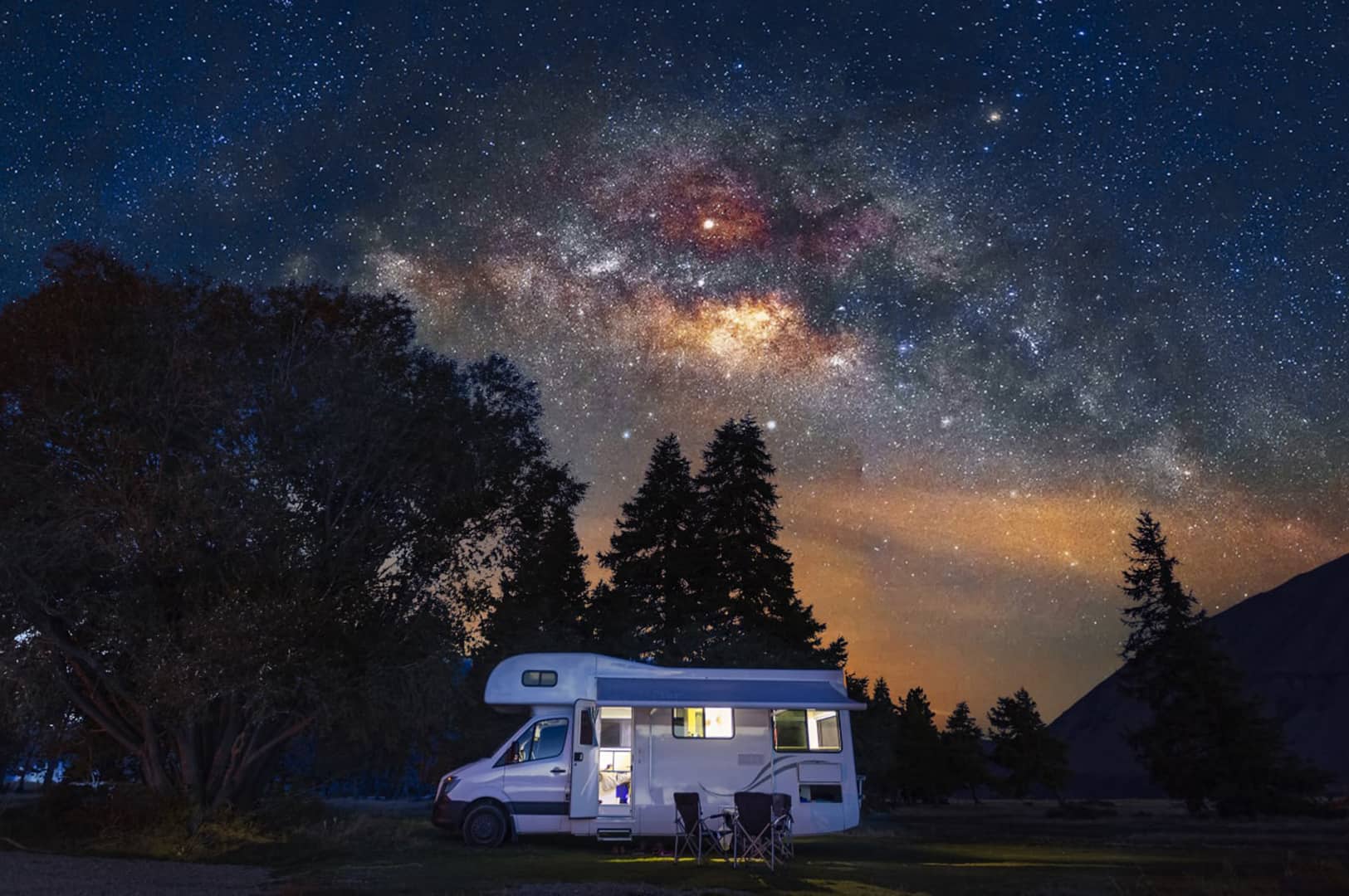 How much electricity does an RV use in one month