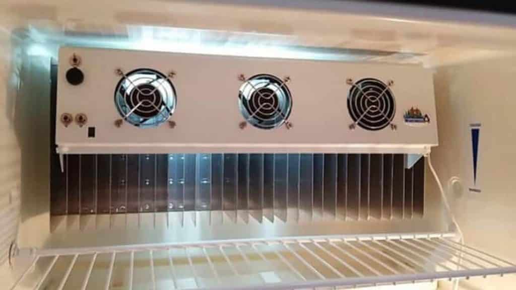 rv refrigerator cooling fan