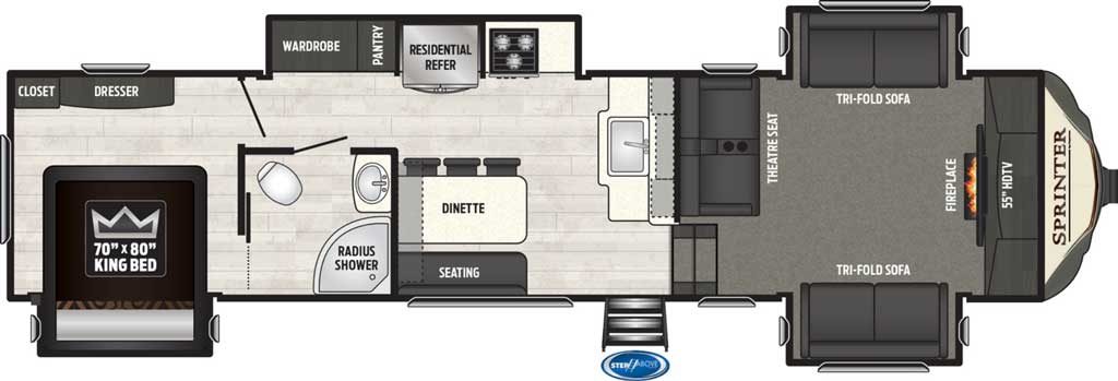 5th wheel camper floor plans