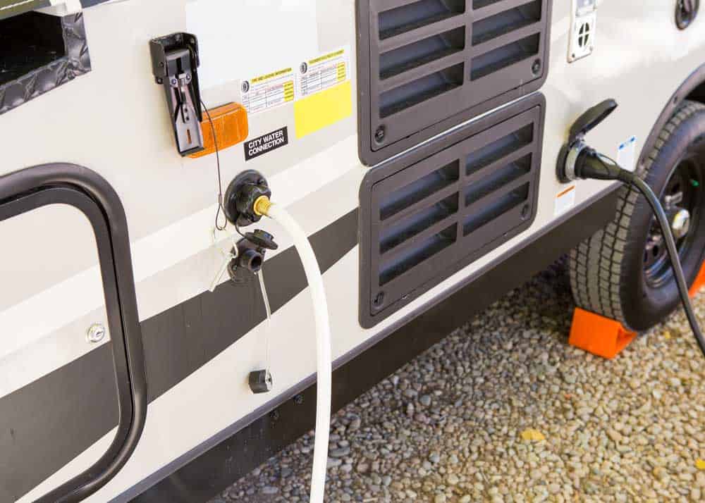 how to fill fresh water tank on RV