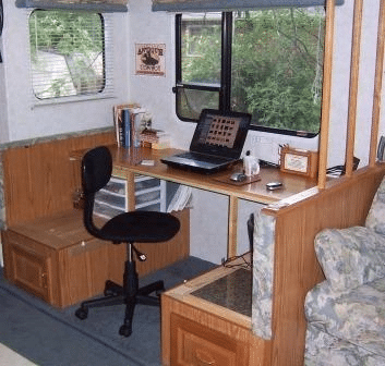 15 RV and Camper Office Ideas to Stay Productive on the Road 15