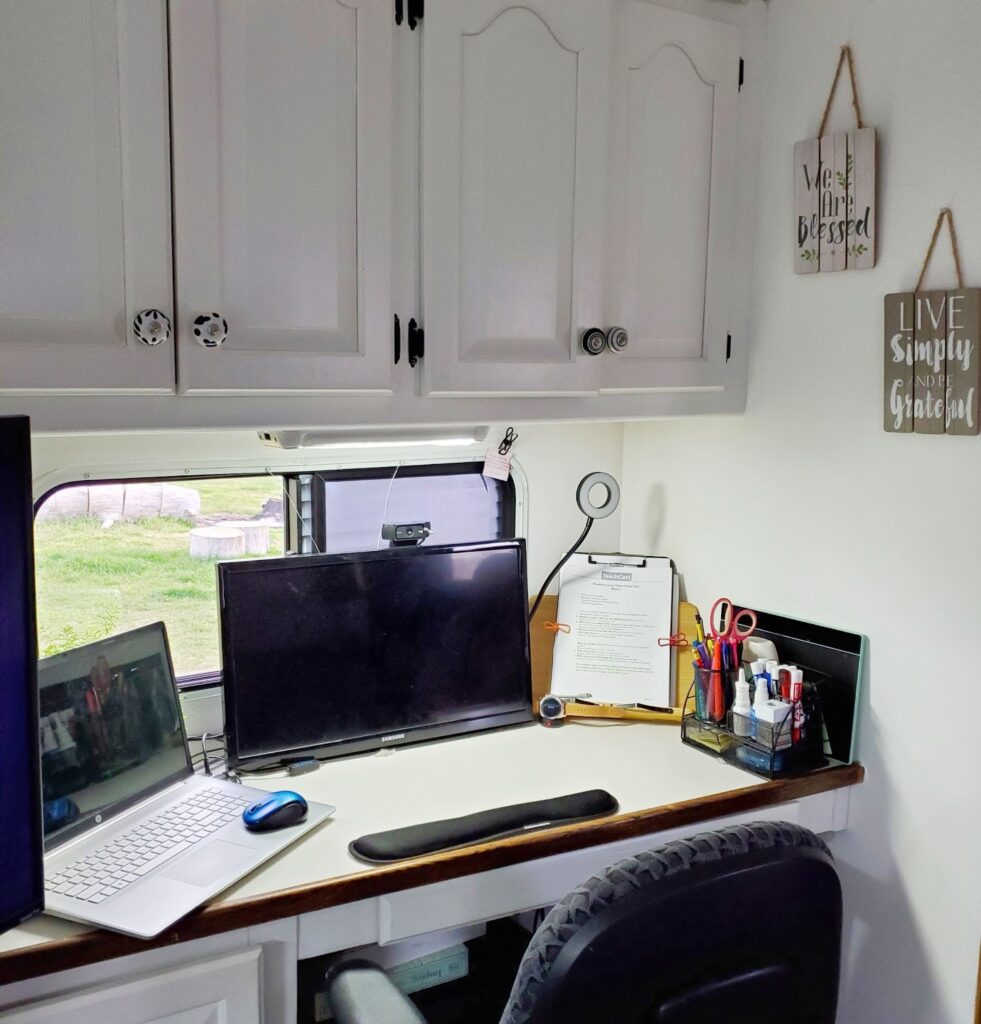15 RV and Camper Office Ideas to Stay Productive on the Road 1