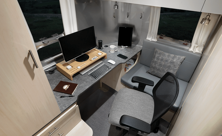 15 RV and Camper Office Ideas to Stay Productive on the Road 2