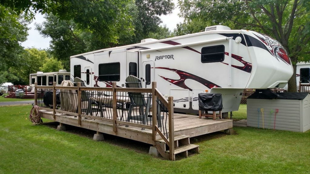 Top Travel Trailer and RV Deck Ideas + How to Build Your Own 12